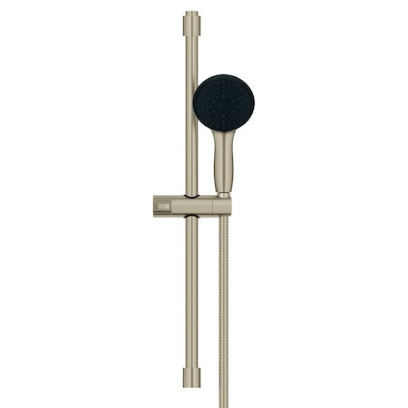 Grohe Tempesta Round 110 24In Shower Rail Set, 3-Spray  In Brushed Nickel 26761EN2